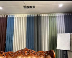 Veri Shades Central Coast – The Flexibility of Curtains with the Control of Blinds Veri Shades softly filtering light in a modern living room with large windows