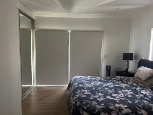 Roller blinds for bedrooms offering privacy and blockout light control