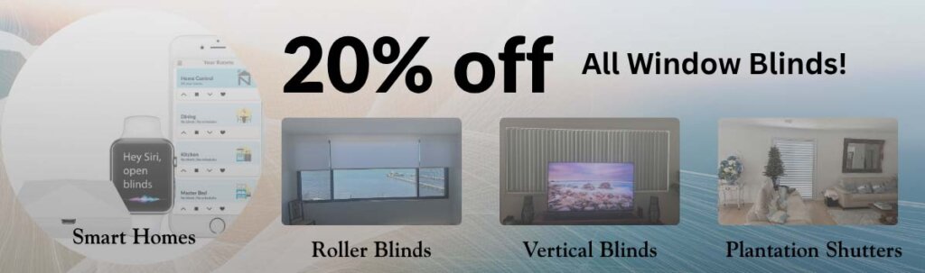 20% off all window blinds