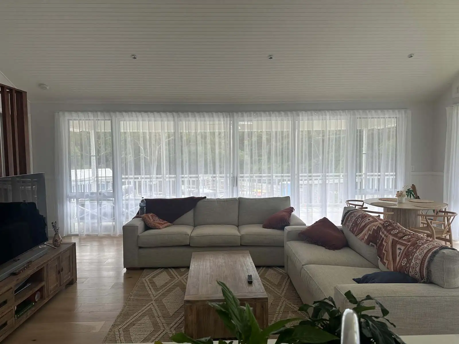 curtains providing daytime privacy