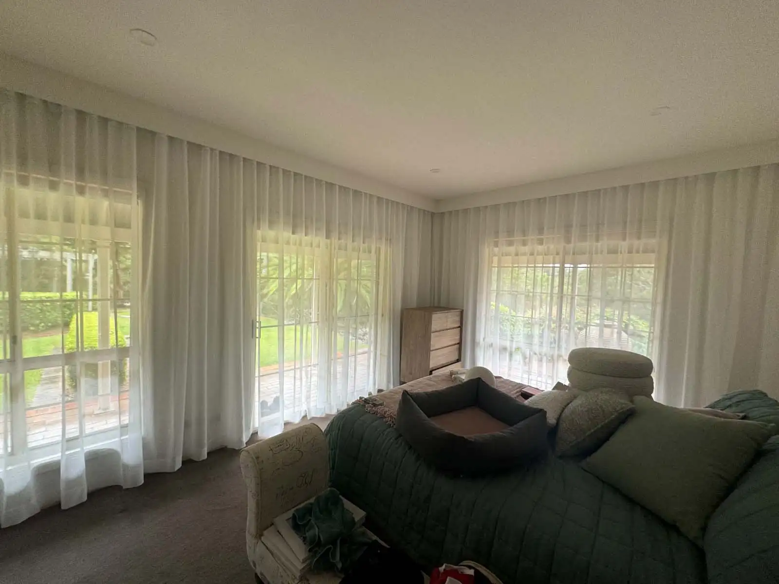 Sheer curtains Central Coast — light, flowing fabrics offering daytime privacy and natural light.