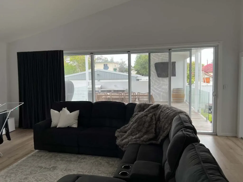 Curtains improved privacy by blocking outside views and enhancing security.