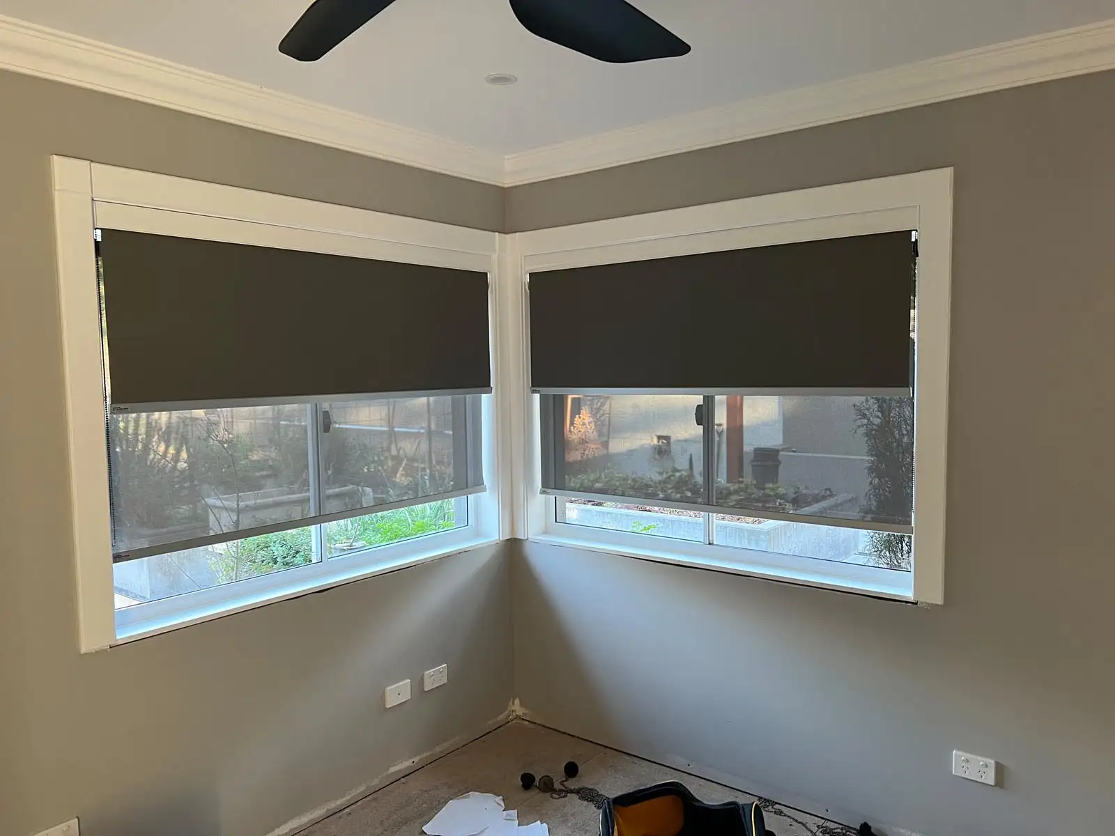 Double Roller Blinds – Window Blinds Central Coast | The Blind Crew Double roller blinds installed by The Blind Crew – dual light and privacy control window blinds across the Central Coast.