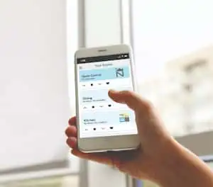 Curtains with Motorisation system installed