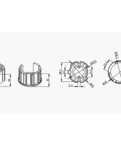 Alpha A2313 48mm Uniline Platinum crown and drive