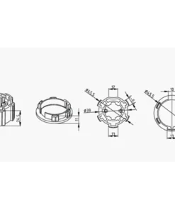 Alpha A2315 49mm Hollands Crown and Drive for roller blinds