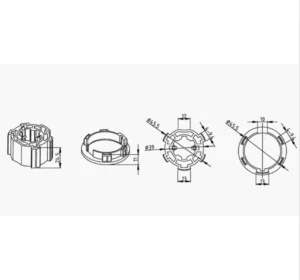 Alpha A2315 49mm Hollands Crown and Drive for roller blinds