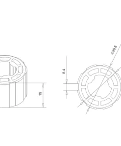 Alpha A2201 Crown and Drive for 30mm Motors