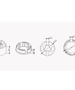 Alpha A2204 Crown and Drive for 30mm Motors installed in roller tube