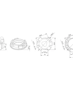 Alpha A2205 Crown and Drive for 30mm Motors installed in roller tube