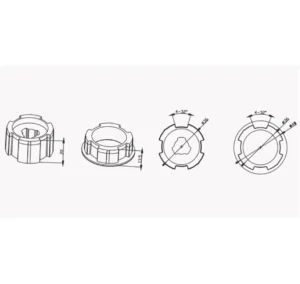 Alpha A2206 Crown and Drive for 30mm Motors installed in tube