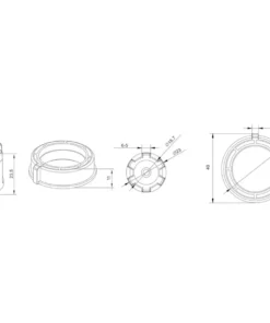 Alpha A2207 Transit Drive Adaptors for motor size conversion