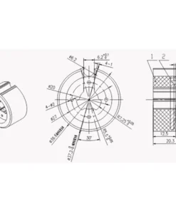 Alpha A2213 Crown and Drive for 30mm Motors installed in blind tube