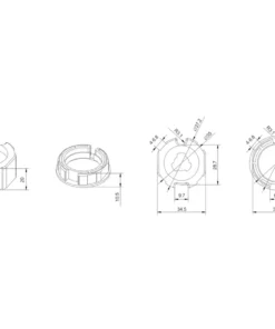 Alpha A2214 Crown and Drive for 30mm Motors installed in roller tube