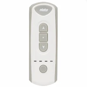 Alpha Pioneer RE102 4 channel Remote featuring rubberised edges and multi-channel control buttons.