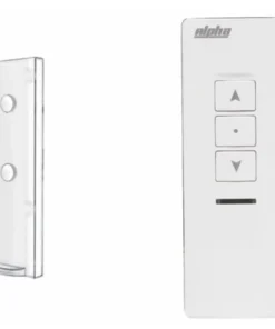 Alpha Motors RE301 Navigator Series single channel remote with stainless steel trim and magnetic wall mount